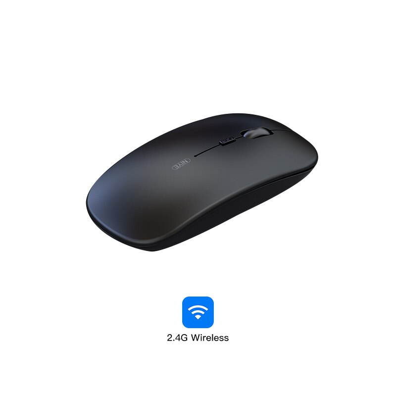 2.4G bezprzewodowa mysz komputerowa mysz Bluetooth Silent PC ergonomiczna Mause ładowalna mysz optyczne USB myszy do biura Laptop PC: 2.4G wireless black