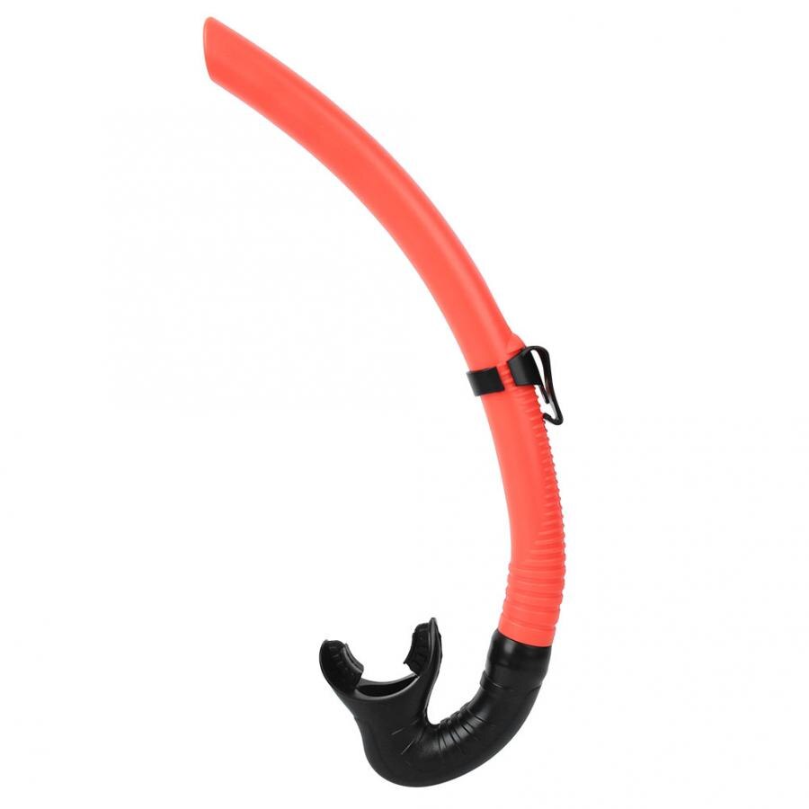 Duikbuis van pvc, duikadembuis, snorkelbuis voor nat snorkelen, onderwaterzwemmen, duikaccessoires: Rood