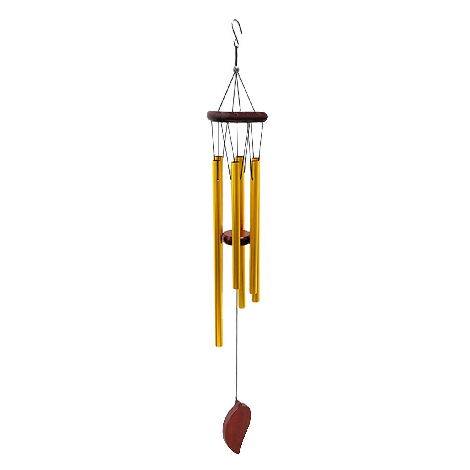 Wind Chimes Aluminum Tube Chimes Simple European Style Windbells Melodious Soothing Sound for Outdoor Indoor Backyard Decoration: Gold