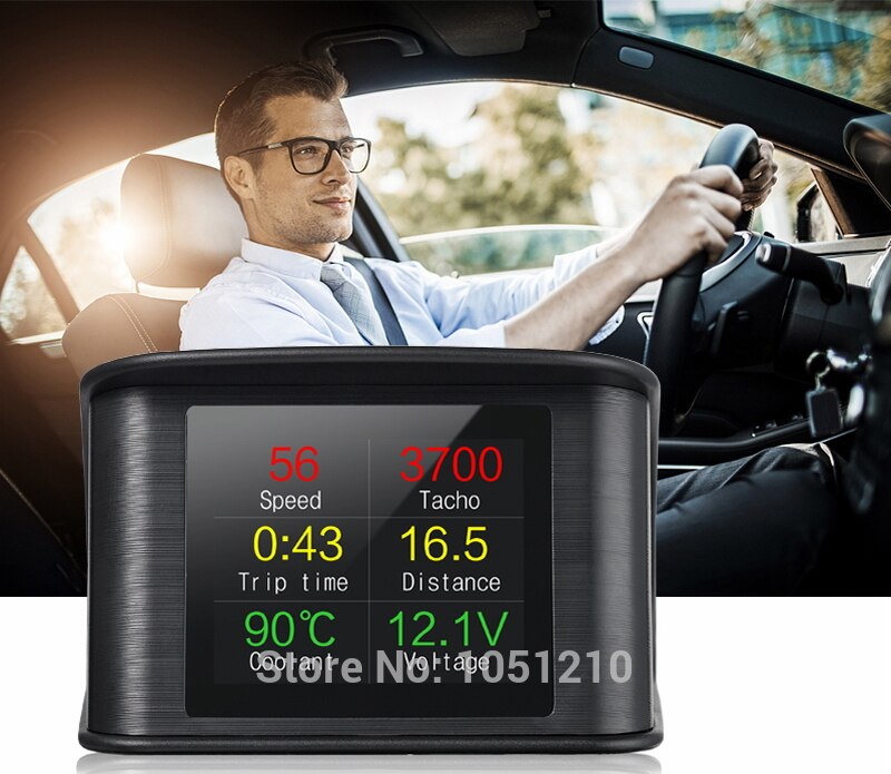 Ouchuangbo autocomputer head-up display obd 2 hud smart device ondersteuning remtest scan prm