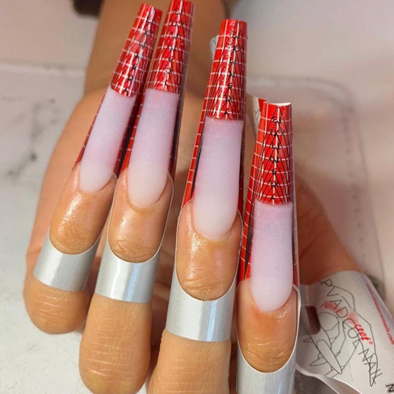 Nail Form Tips Extension Guide Stickers Self Adhesive Acrylic Nail System Sculpted Nails Form Tool