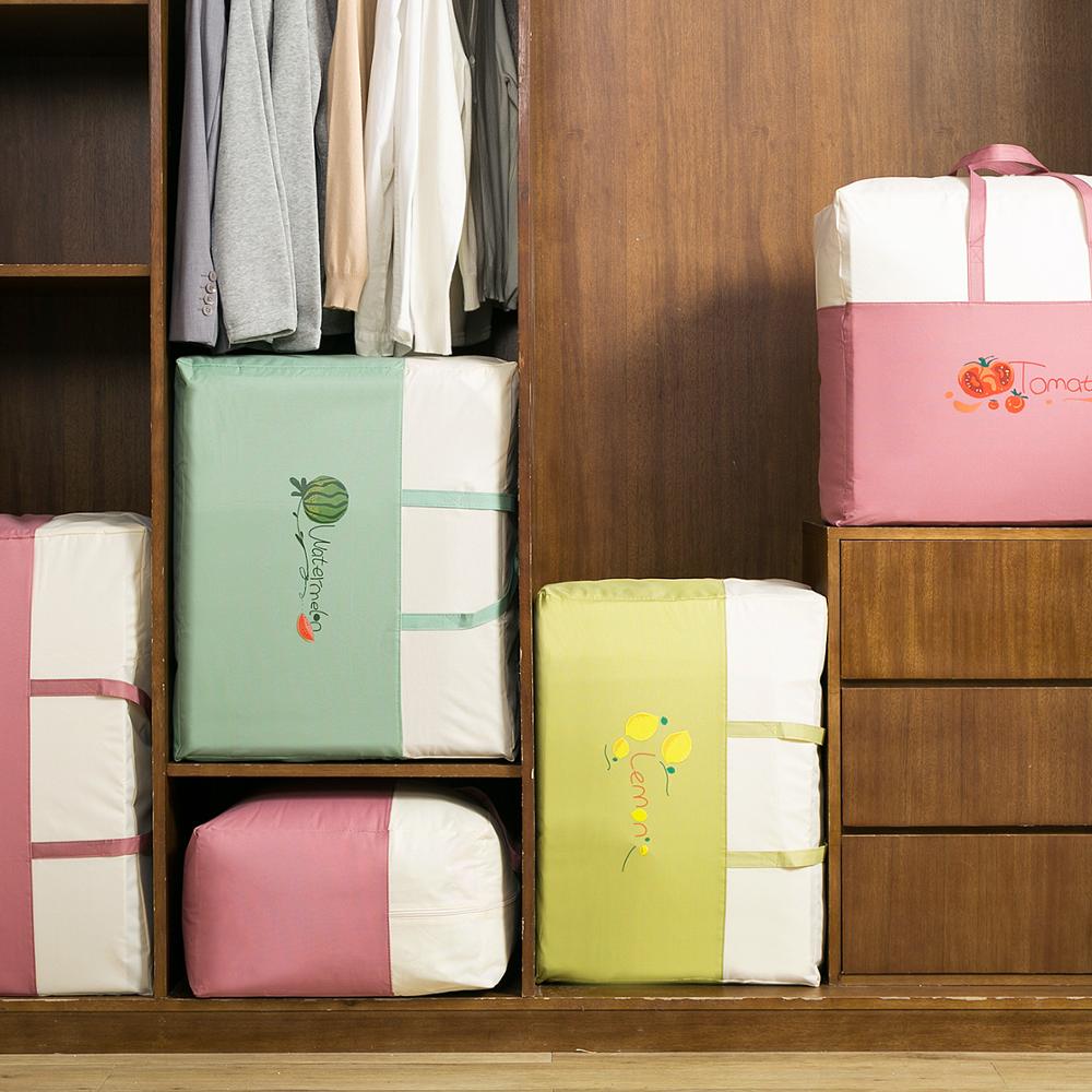Sac de rangement pour vêtements couverture, sac de rangement pour vêtements couverture, boîte de rangement pour vêtements couette oreiller sacs de rangement pour bagages de voyage housse anti-poussière 1pc