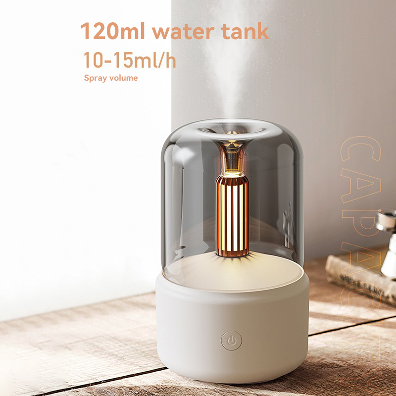 Mini Aroma Diffuser Home Portable USB Plug Air Humidifier Essential Oil Night Light Candlelight Sprayer for Bedroom