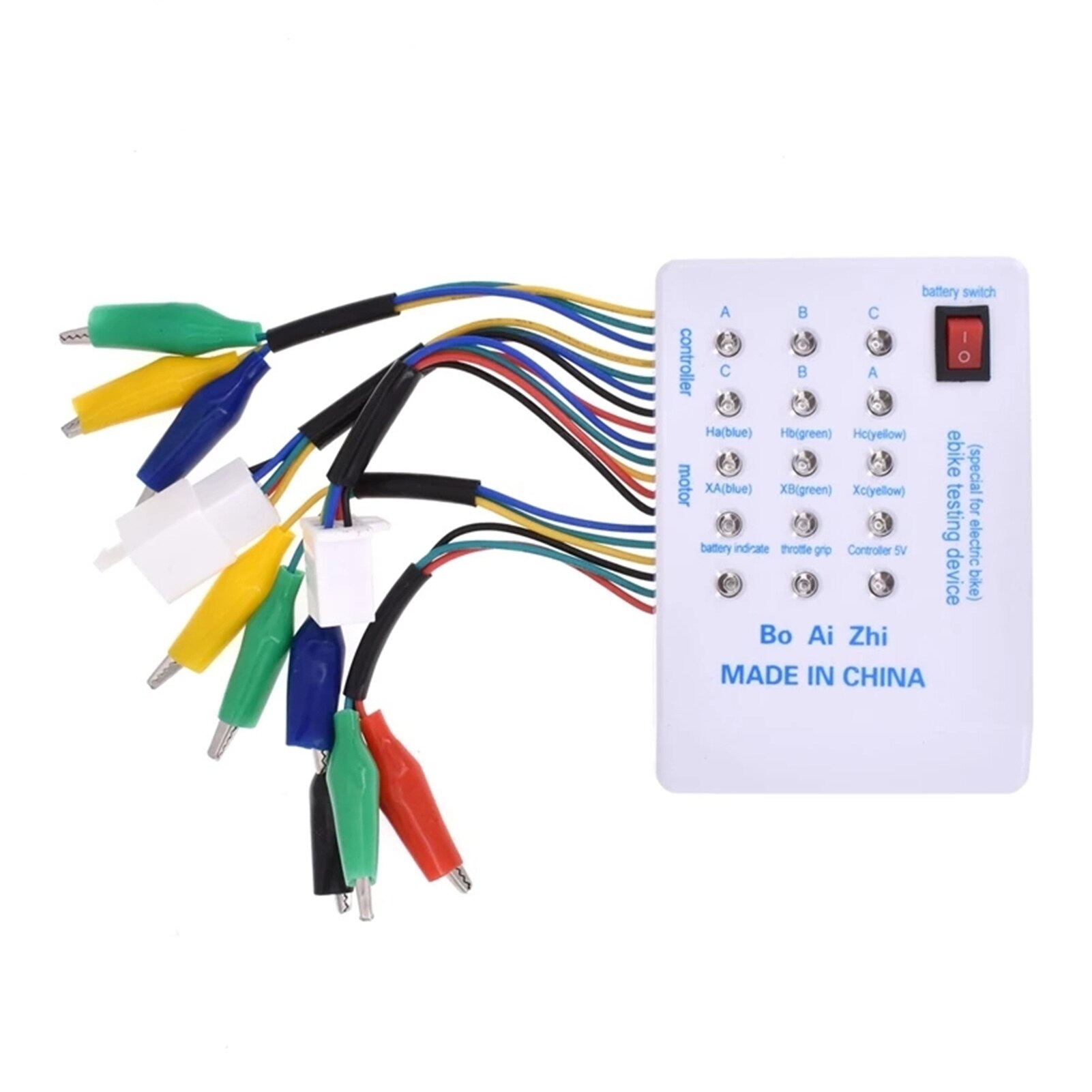 Brushless Motor Tester Electro Car E-Bike Scooter Brushless Motor Controller Tester 24V/36V/48V/60V/72V