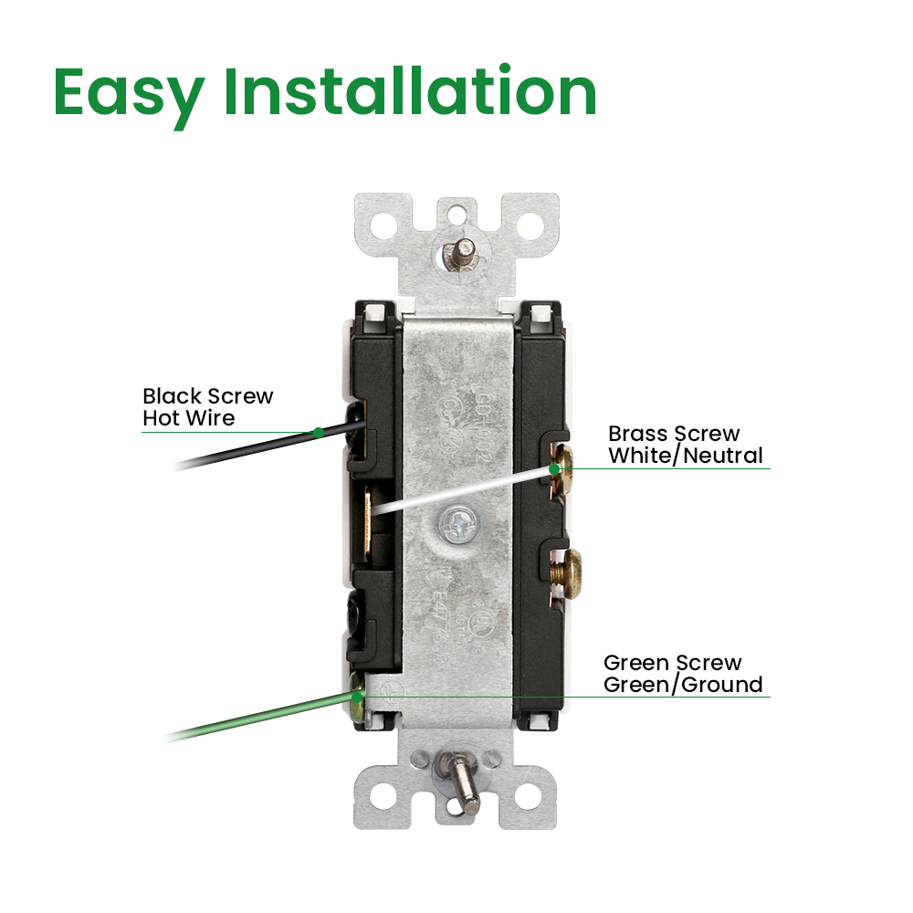 1pc US standard double switch, large size, with PVC white panel, wall panel light switch socket cover