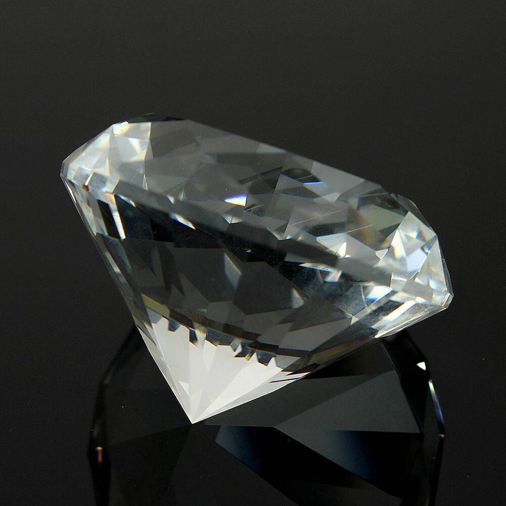 40mm Diamond Shape Crystal Rhinestone Paperweight Wedding Party Favours Home Decoration