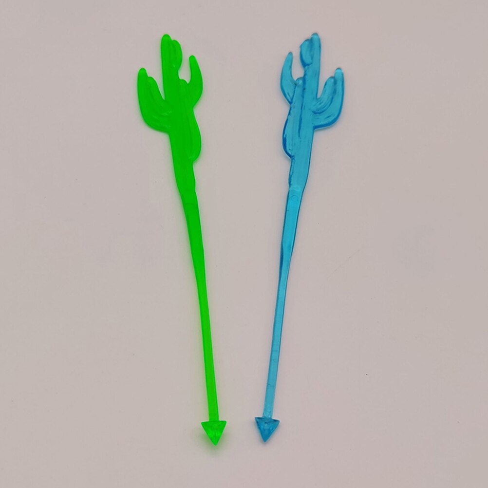 40Pcs Disposable Plastic Cocktail Rods Mixing Sticks Beverage Stirring Sticks