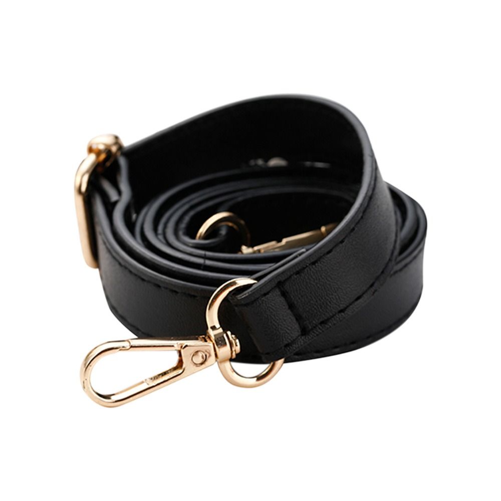 Handtag i pu-läder, utbytesrem för väskor, 130cm justerbara axelremmar, handväskbälten, väskdelar, tillbehör: Rosa guld