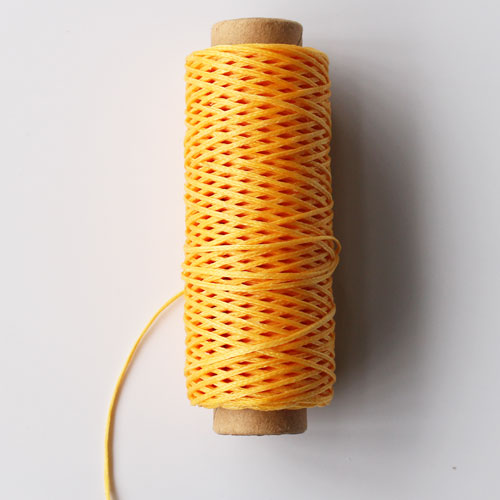 150D Lederen Gewaxt Draad Koord Leer Ambacht, 1Mm Diameter String Katoen Lijn Draad Lederen Stitching Tool Diy Materiaal 50Meter: yellow thread