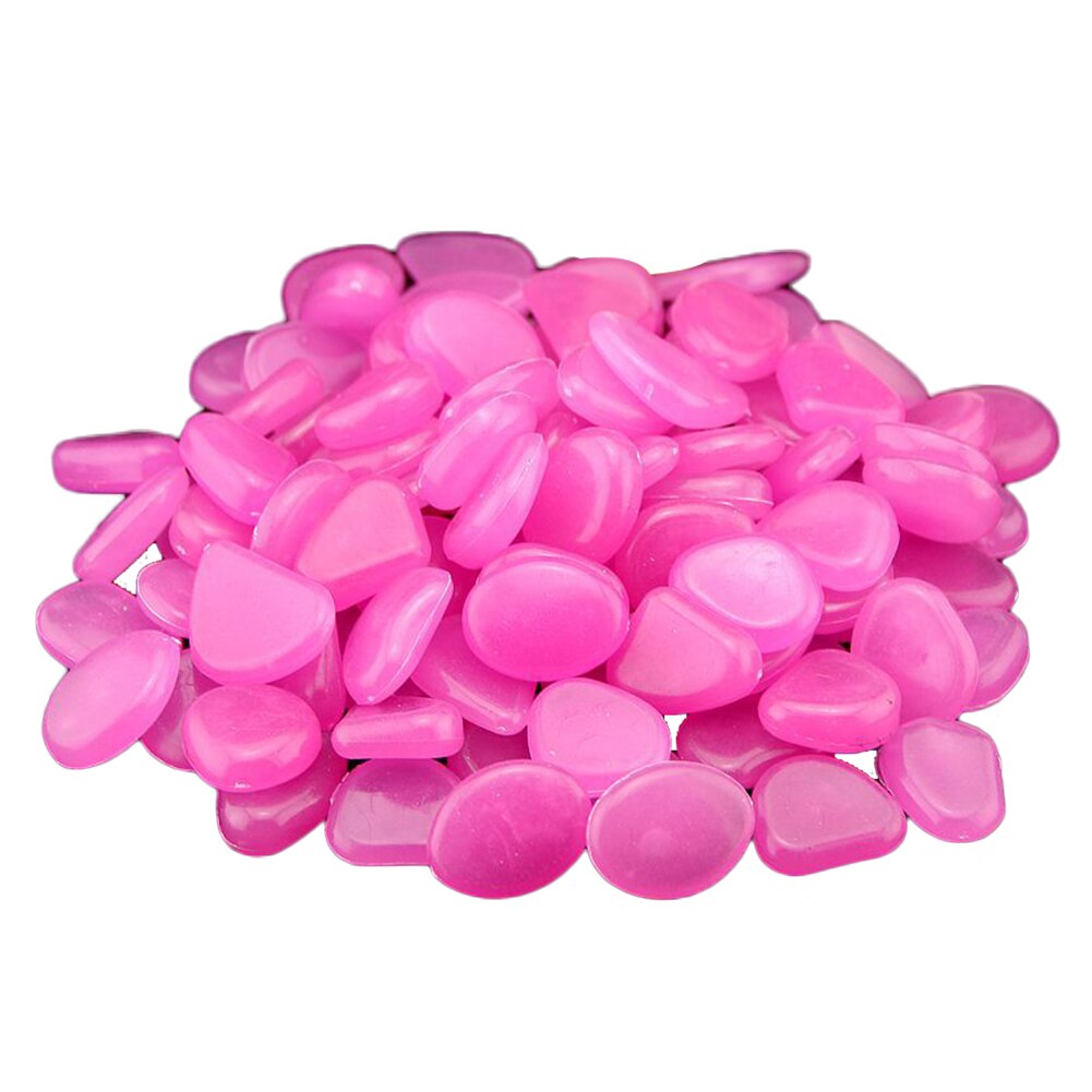 50/10pcs Glow in the Dark Garden Marine Luminous Stone Shell Conch for Walkways Garden Path Patio Lawn Garden Yard Decor: Rose-10pcs