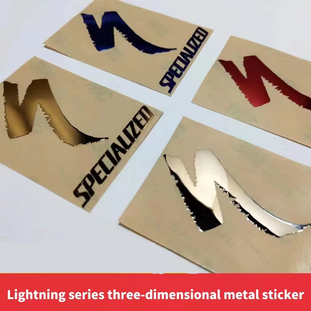 Pegatinas para bicicleta, calcomanía, insignia de Metal, pegatina para bicicleta, etiqueta para cabeza de aleación de aluminio, accesorios creativos para ciclismo MTB BMX
