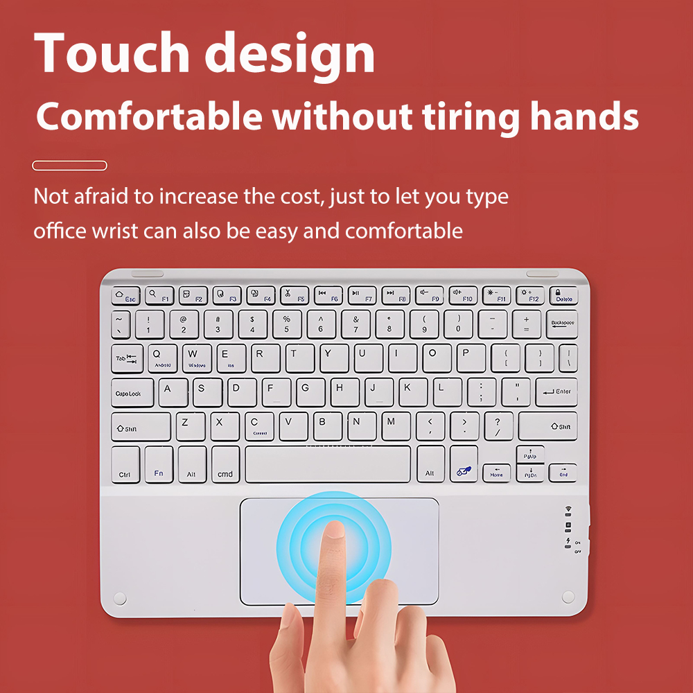 Casepoke touchpad drahtlose tastatur für Android ios huawei xiaomi Tablette ipad Profi Luft Mini koreanische russische spanische tastatur