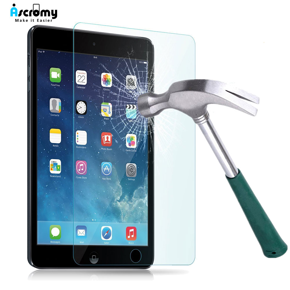 Ascromy gehard glas screenprotector voor apple ipad mini 4 1 2 3 air mini 2 mini 3 mini 4 verre tremp bescherming screenprotector