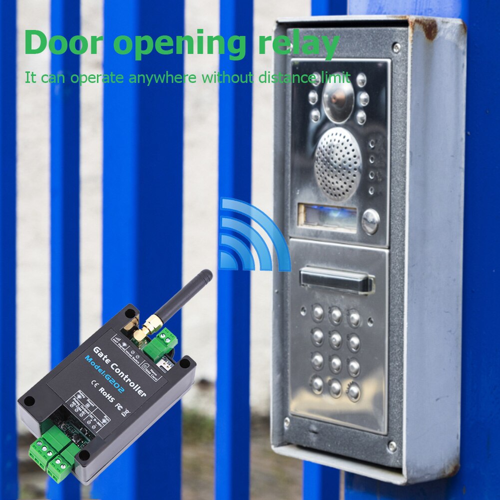 G202 2G Afstandsbediening 200 Gebruikers Gsm Gate Opener Relais Schakelaar Deur Toegang Draadloze Deuropener Door Gratis Call 850/900/1800/1900Mhz