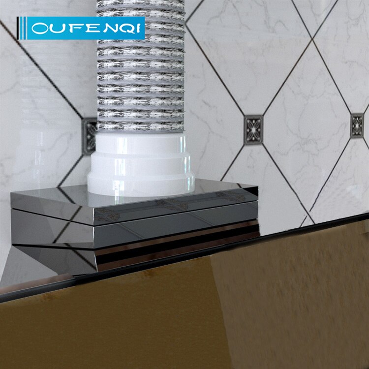 Range hood exhaust pipe size reduction adapter plastic reduction check valve ventilation exhaust pipe diameter circle