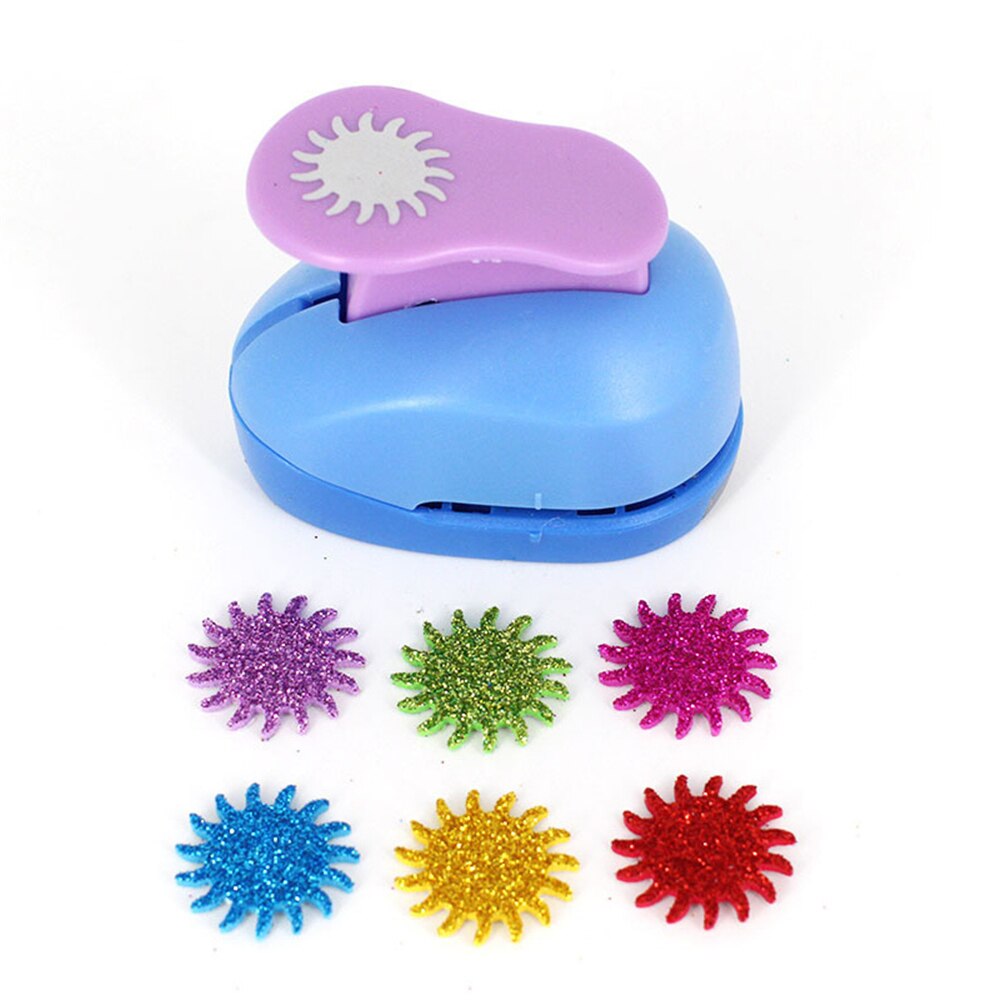 Mini Paper Craft Puncher Hole Punch Shaper Lovely Embossed Patterns For DIY Kids Artwork Greeting Card 1Pc Random Color: TY