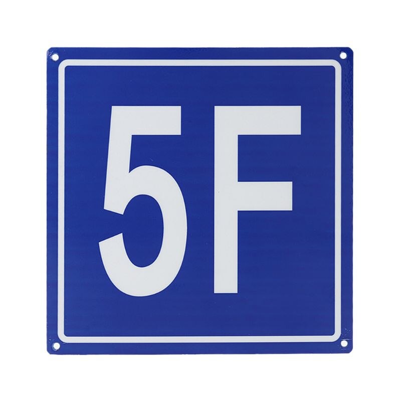 7.8 Inch Floor Nummer Borden Aluminium Building Floor Borden Voor 1F Om 10F Voor School Kantoor Huis Appartement Huis Hotel: 5