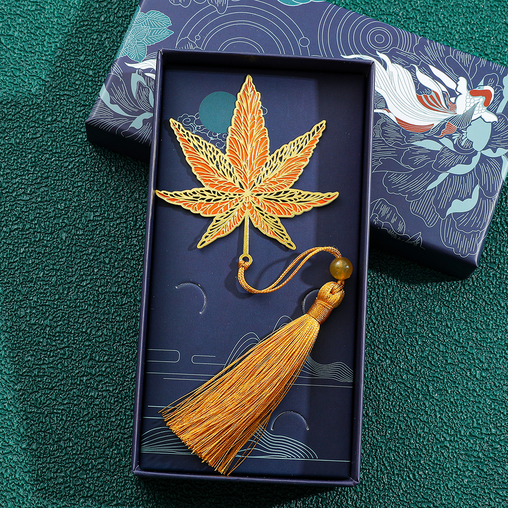 Eenvoudige holle messing boekenlegger, mooie boekenlegger met klavertje vier en libelle, boekenlegger, boekenvriend, leesbenodigdheden: Veelkleurig