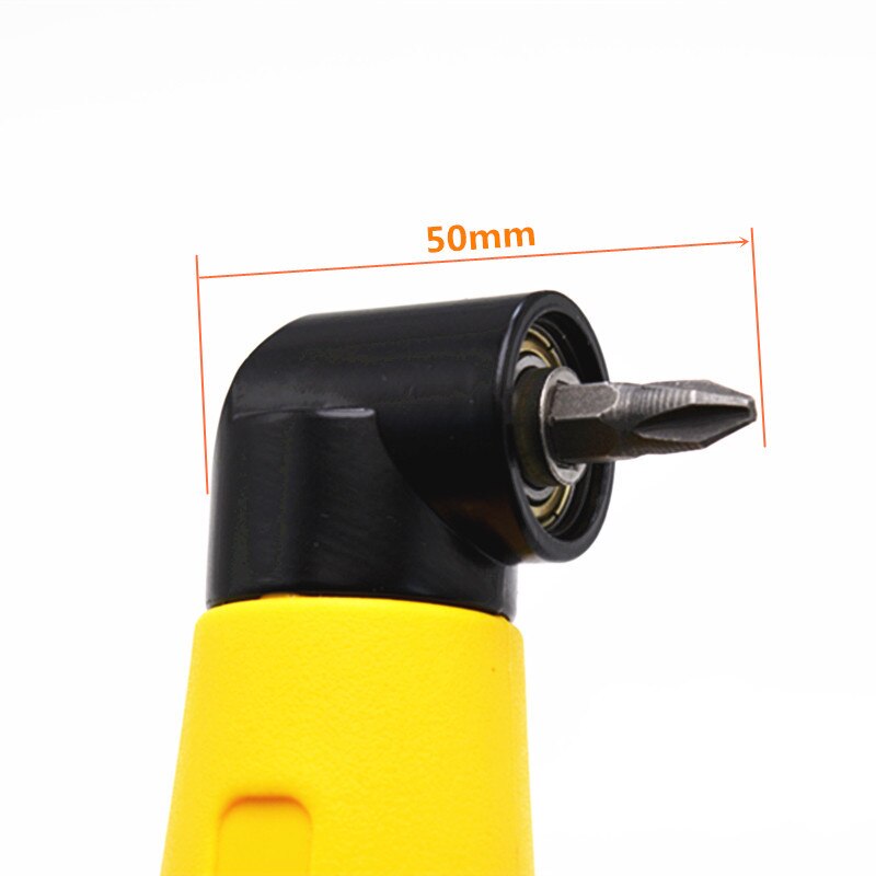 1/4 Inch 90 Degree Angle Extension Screwdriver Drill Bit Right Angle Driver Power Socket Holder Adapter
