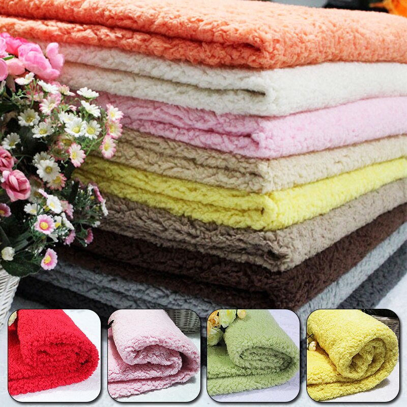 100 brede katoenen fluwelen pluche stof zachte warme poppenhuisdierkleding handschoenvoering verdikte lamswol stof doe-het-zelf naaien