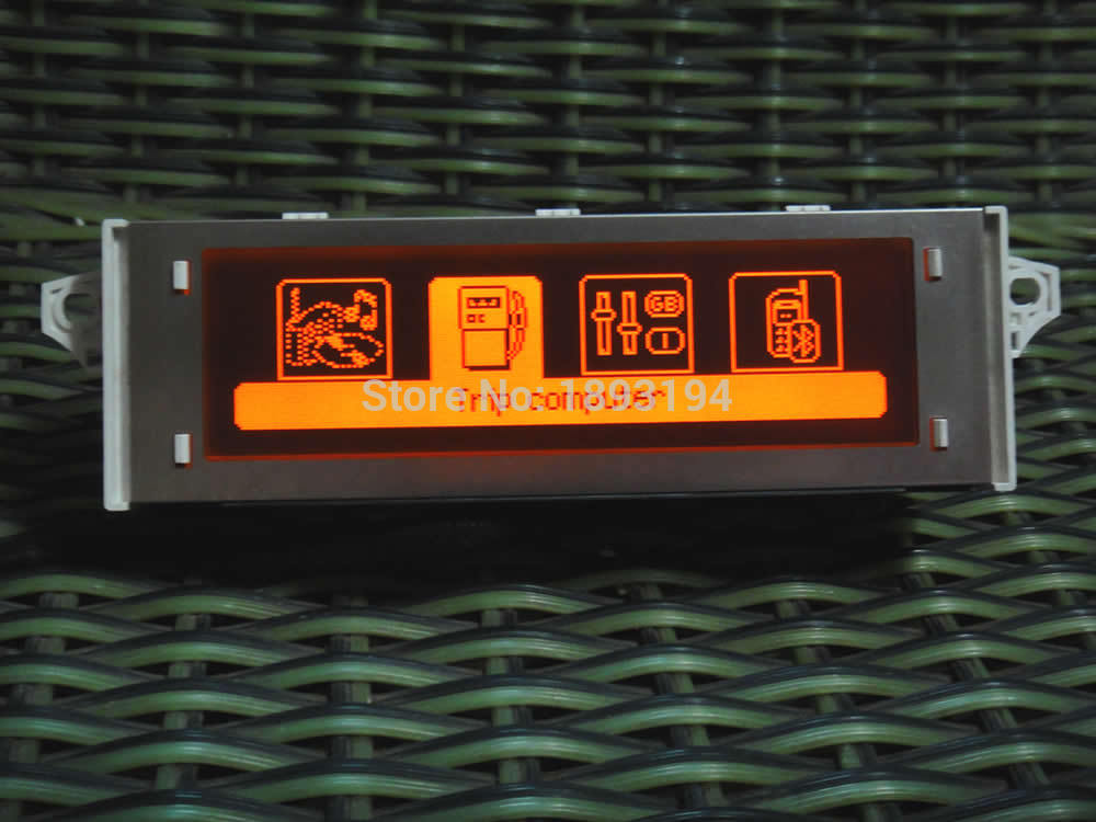 Alkuperäinen auton näytön tuki usb- ja bluetooth -näyttö punainen näyttö 12 -nastainen punainen peugeot 307 407 408 citroen  c4 / c5: lle