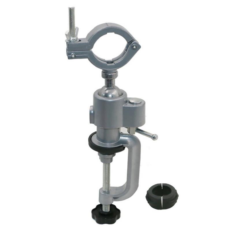 360 Degree Rotating Table Vise Clamp-On Bench Vises Holder Aluminium Alloy Swivel Bench Vise Clamp For Electric Drill