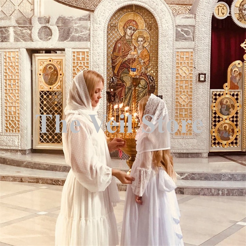 Voile catholique pour petites filles, blanc, Voile de masse latine, Voile de couleur noire, pour enfants de l'église