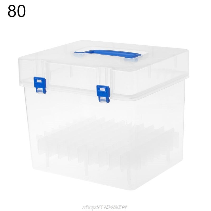 Transparent Marker Pens Storage Box Container Art Craft Tray Office Desk Organizor Home School Students Study M08 21: 03