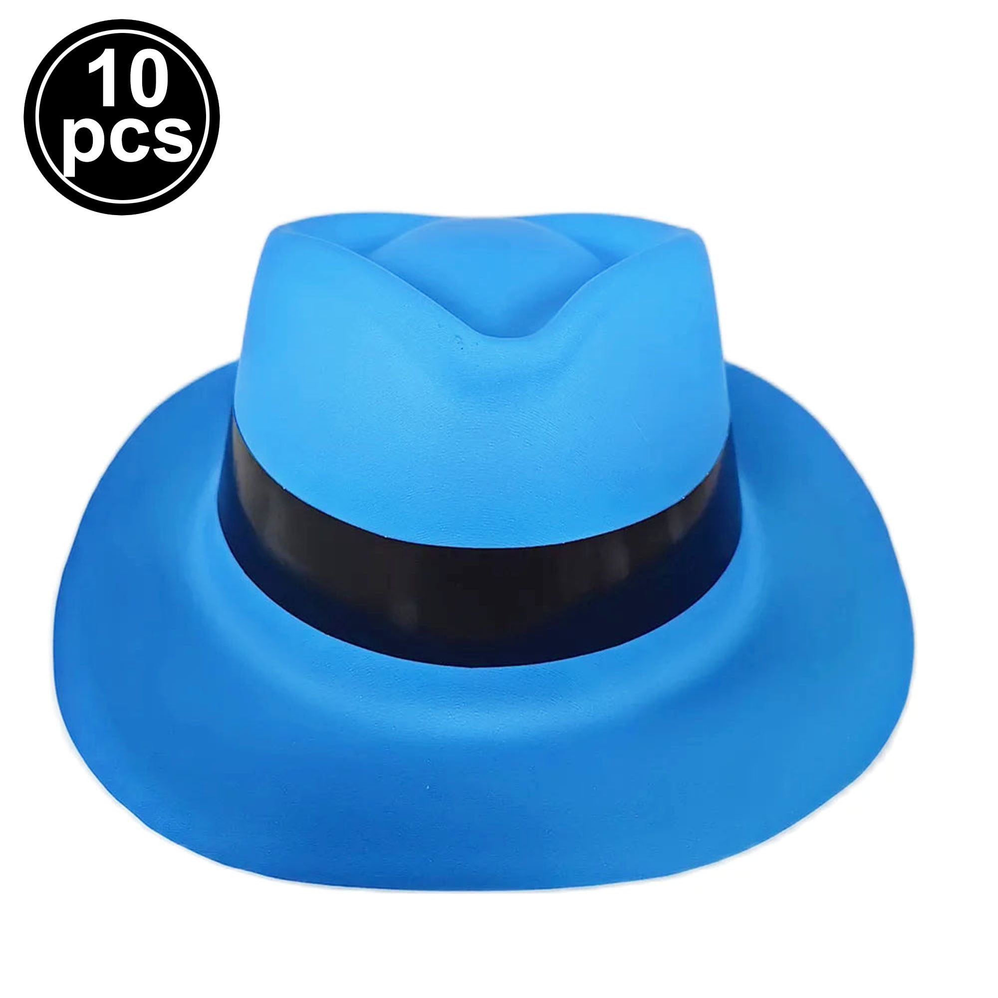 Lunettes à Obturateur en Plastique Fluorescent, Accessoires de ixd'Anniversaire, Chapeau et Gants Fluorescents, Lumière UV: Bleu profond