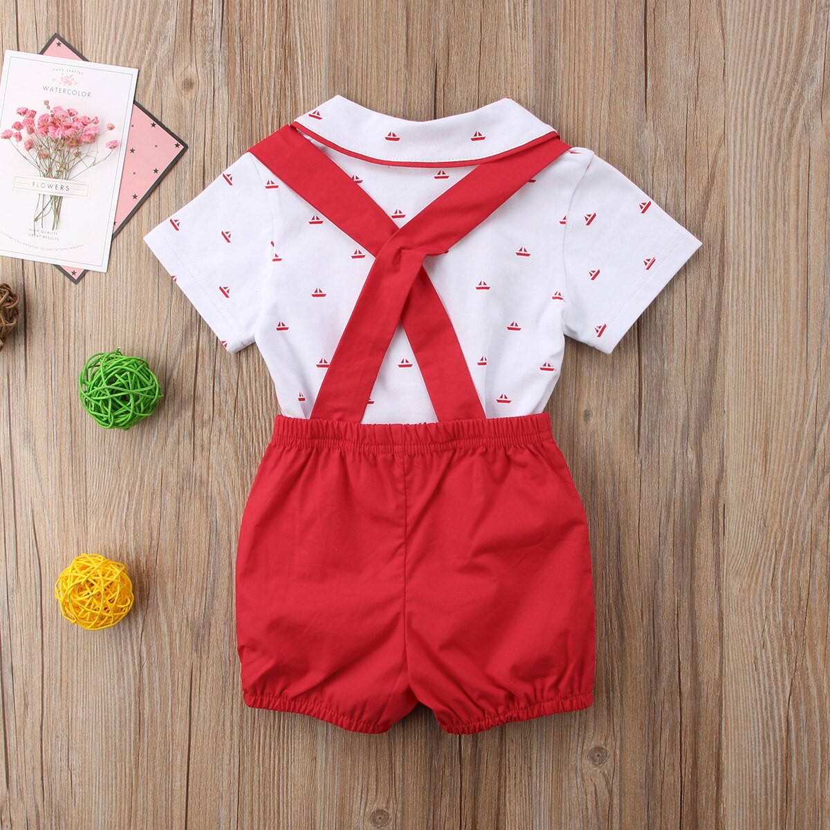 Märke gentalman nyfödd barn baby pojke outfit kläder jumpsuit body+byxor overall 2 st set barn sommarkläder