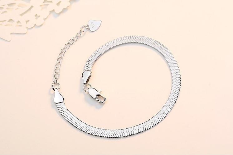 100% 925 Sterling Zilver Snake Chain Ladies'bracelets Vrouwen Sieraden Vrouwelijke Armband Meisje Goedkope