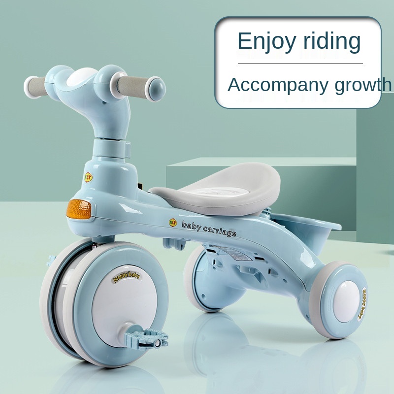 LazyChild Pedal Trike Baby Balance Bike Multi-function Kid Bicycle Child Stroller For 1-6 Years Baby