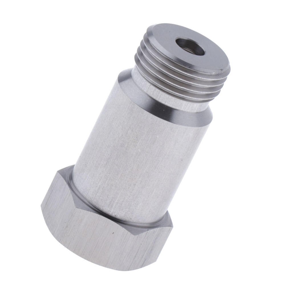 Stainless Straight O2 Sensor Extension Spacer Fix Adapter 45mm - M18 X 1.5