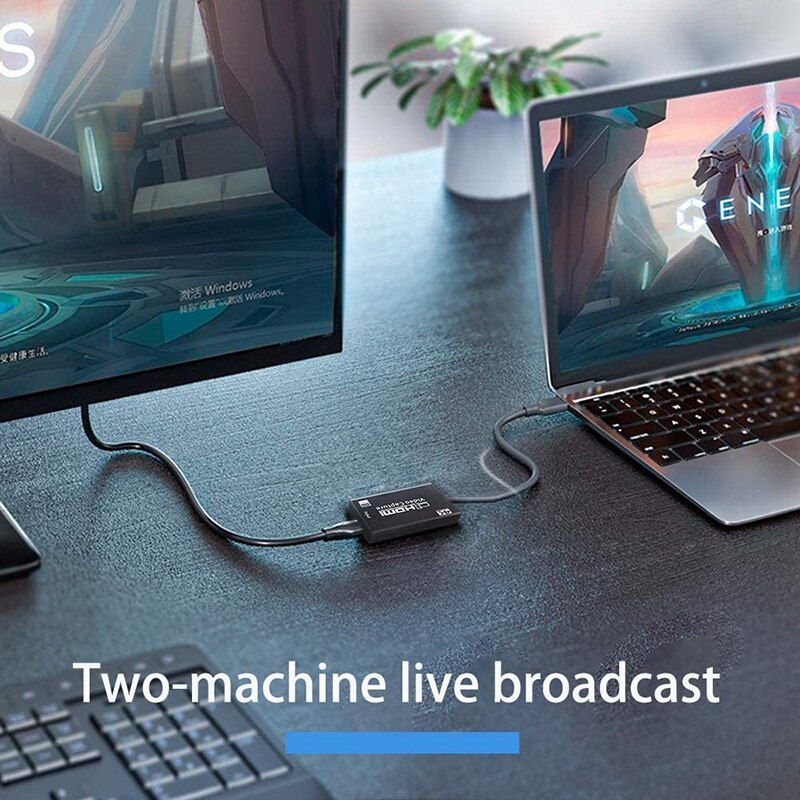 Hsupez Carte De Capture Vidéo USB 3.0 HDMI Vers USB Type-C 4K - Pour Gaming, Streaming, Enseignement
