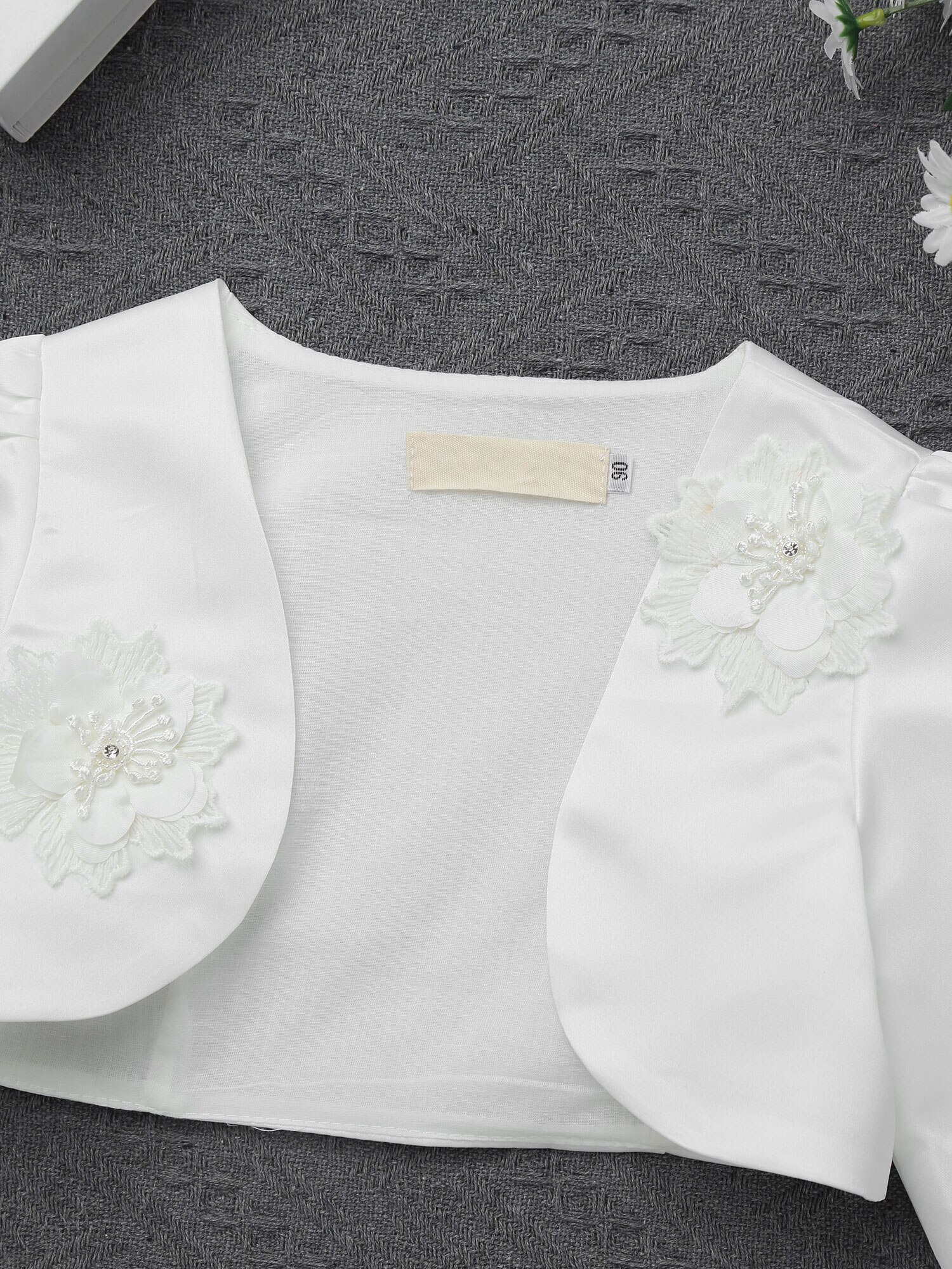 Meisje Lange Mouwen Jas Vest Herfst Bloemen Versierd Jassen Jas Kinderen Boleros Bloem Meisje Jurken Jassen Cape Kids Wrap