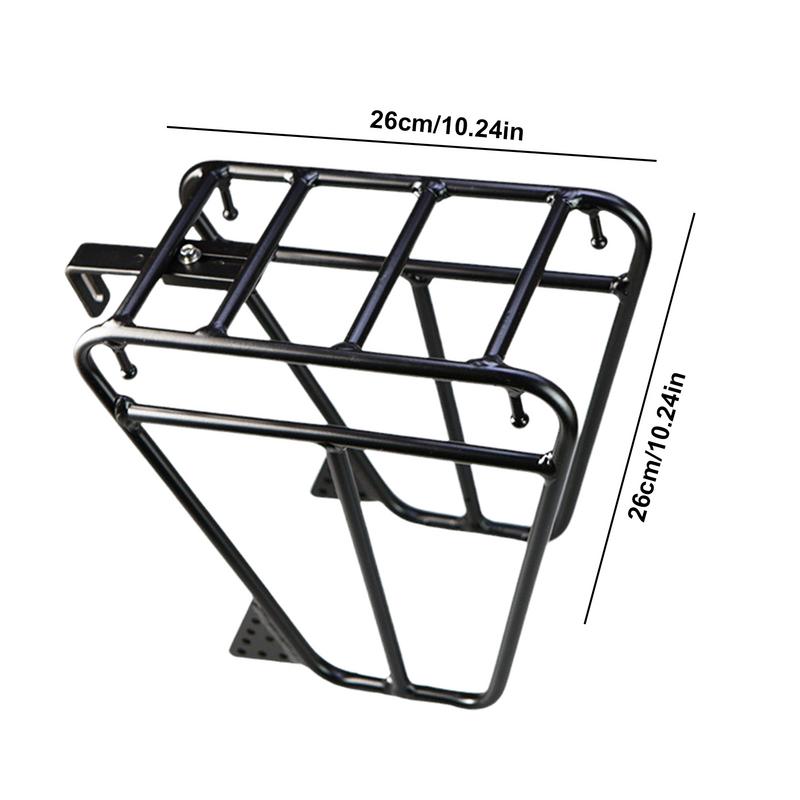Front Cycling Rack For Cycling Touring Carrier Racks For Mountain Road Cycling Easy-to-Install Front Pannier Rack