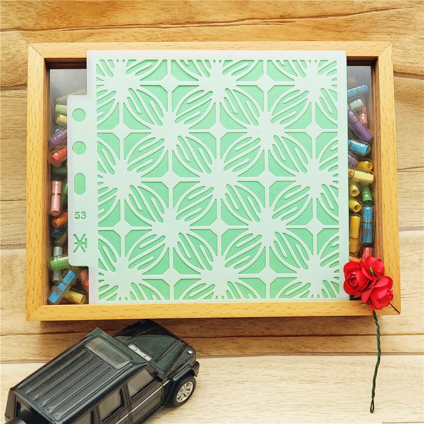 Stencil per fustelle in metallo per carrozzina per scrapbooking Album