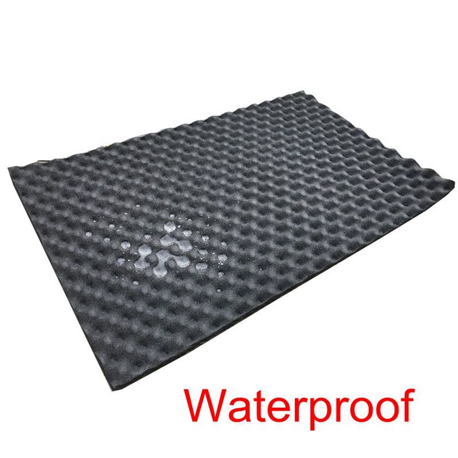 80cmx50 Studio Geluid Akoestische Absorptie Auto Heatproof Golf Schuim Deadener Auto Deur Geluiddichte Katoen Isolatie