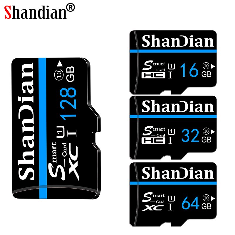 ShanDian Mini TF-Card High-Speed Class10 8GB Memory-Card High Flash-Card 16GB 64GB Micro SD Card 32 gb 128 gb SD Tarjeta