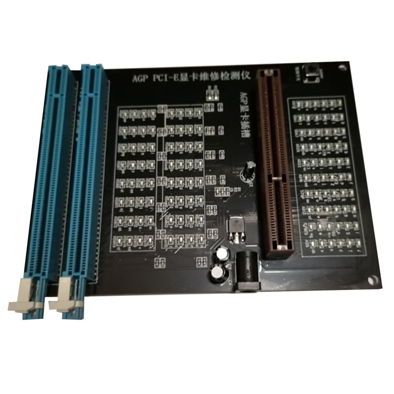 PC AGP PCI-E X16 Dual-Zweck Steckdose Tester Anzeige bild Video Karte Prüfer Tester bild Karte diagnostizieren Werkzeug: Ursprünglich Titel