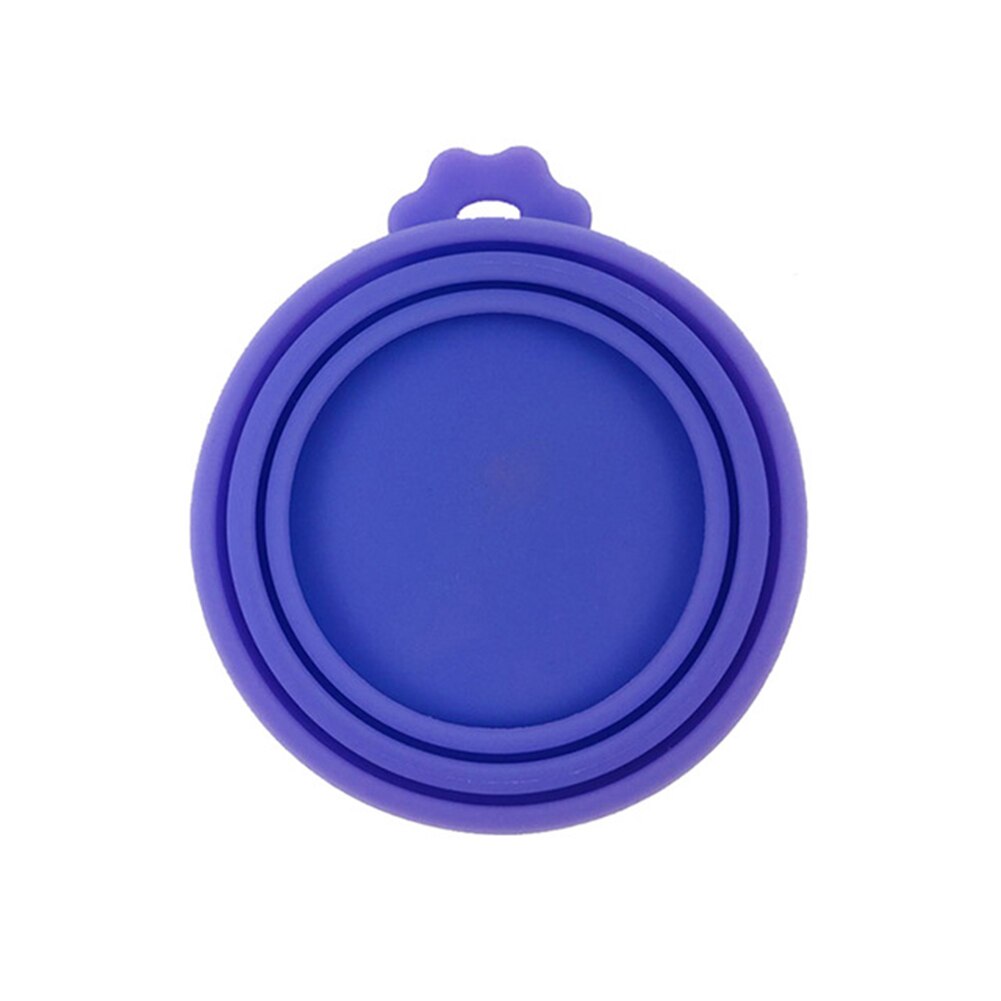 3 stuks siliconen blikvoer deksel afgesloten voerbakken voedsel blik deksel voor puppy hond kat opslag bovenkap herbruikbare deksel  d6: En