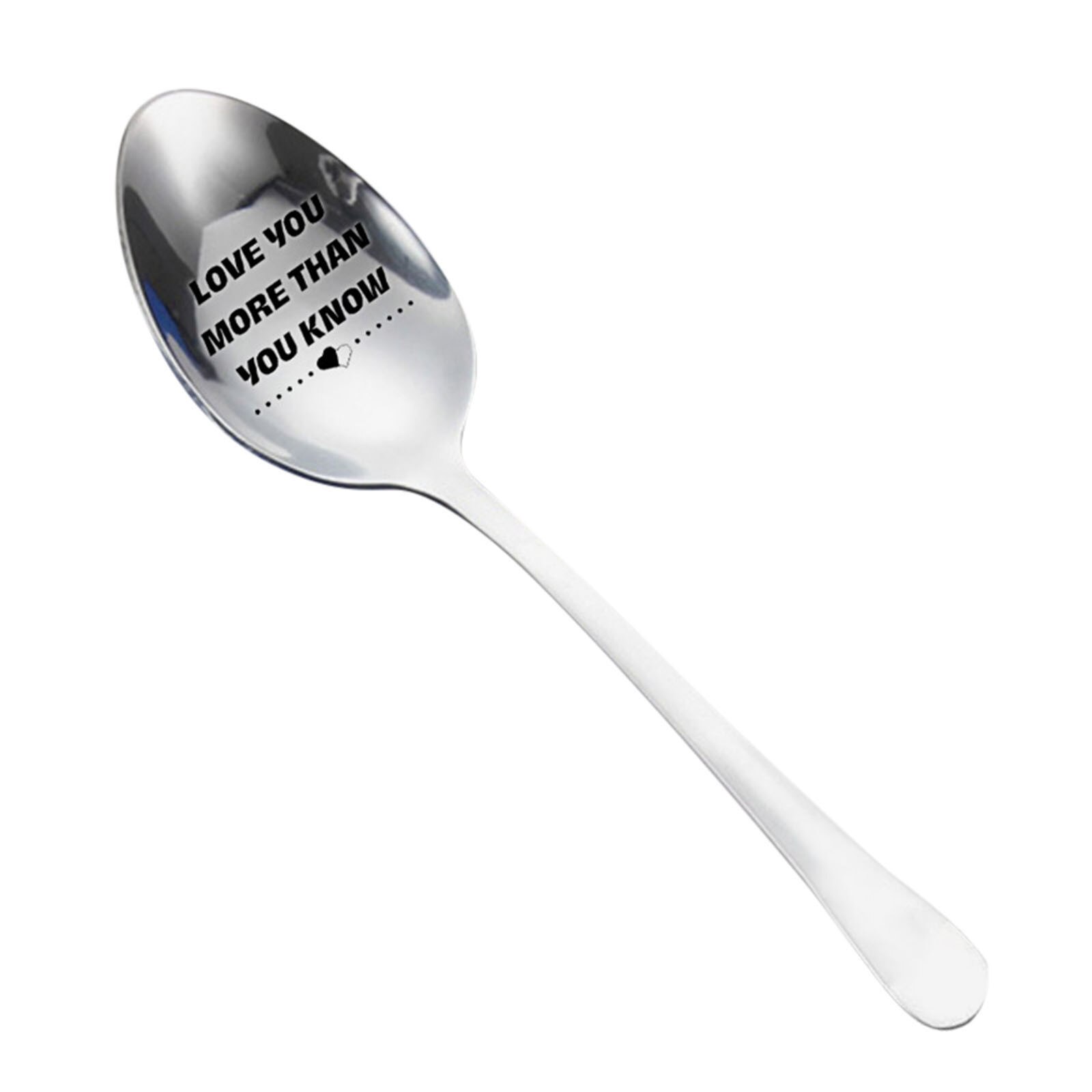 Engraved Spoon Best for Husband Madam Family and Friends Tableware Coffee Spoon Stainless Steel Spoon: D