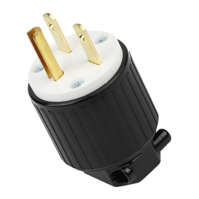 NEMA LK7615P 6-15P Grounding Locking Plug, 15A 250V AC, 2 Pole 3 Wire