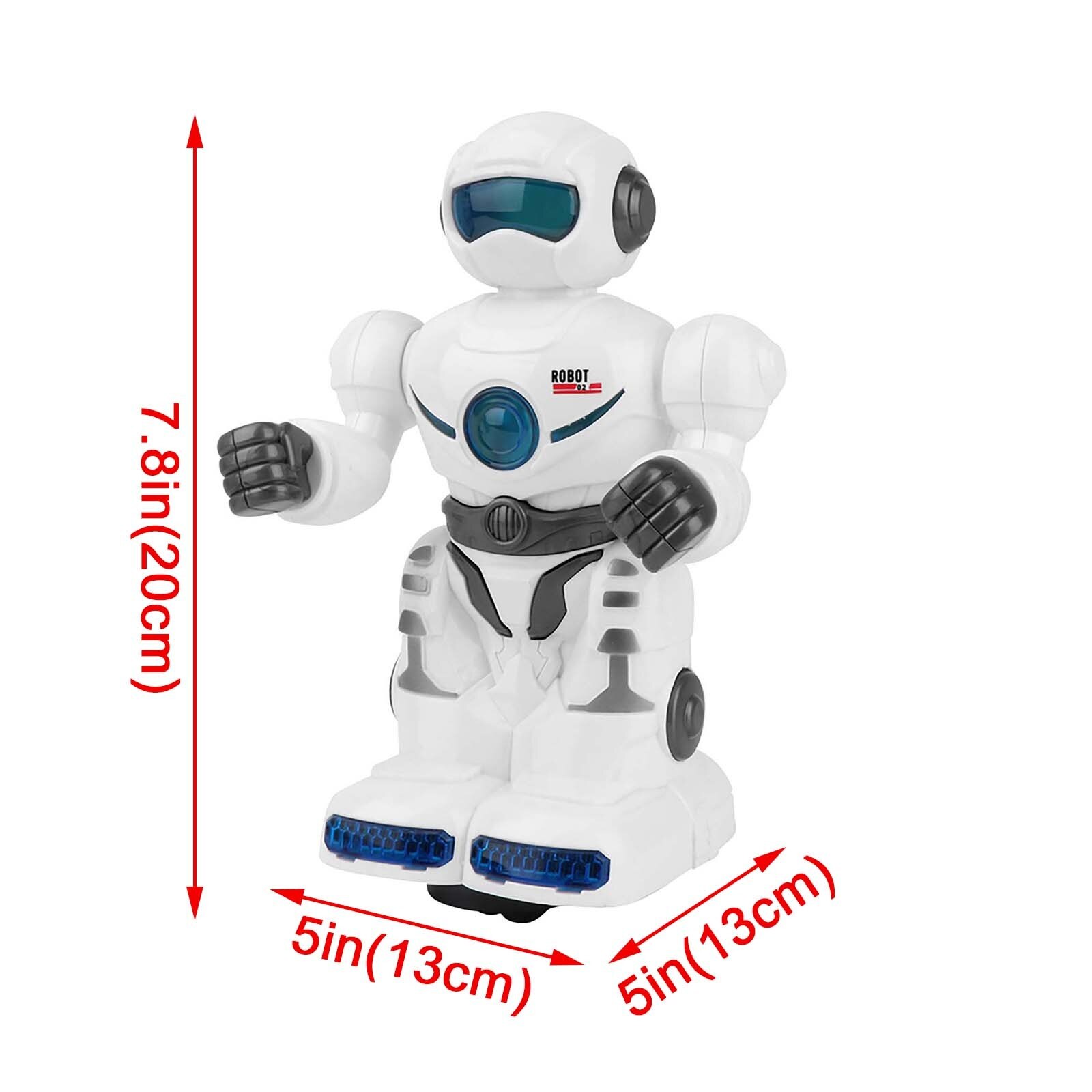 Robot da ballo elettrico per bambini giocattolo LED musica leggera abbagliante danza assemblare Robot per bambini regalo Robot de baile deslombrelli: B