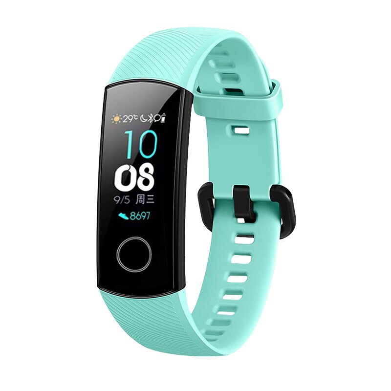 Til original huawei honor band 4 nfc smart watch armbånd silikone sport band til honor band 5 smart watch armbånd correa: Søblå