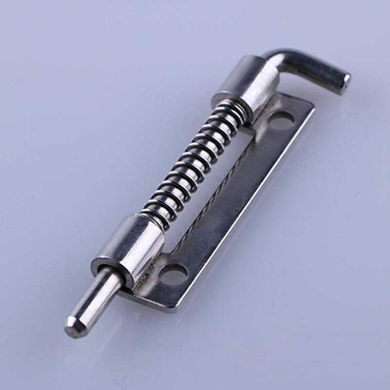Door Bolts Stainless Steel Narrow-edge Perforated Spring Industrial Cabinet Flat Welding Power Distribution Cabinet Door Latch