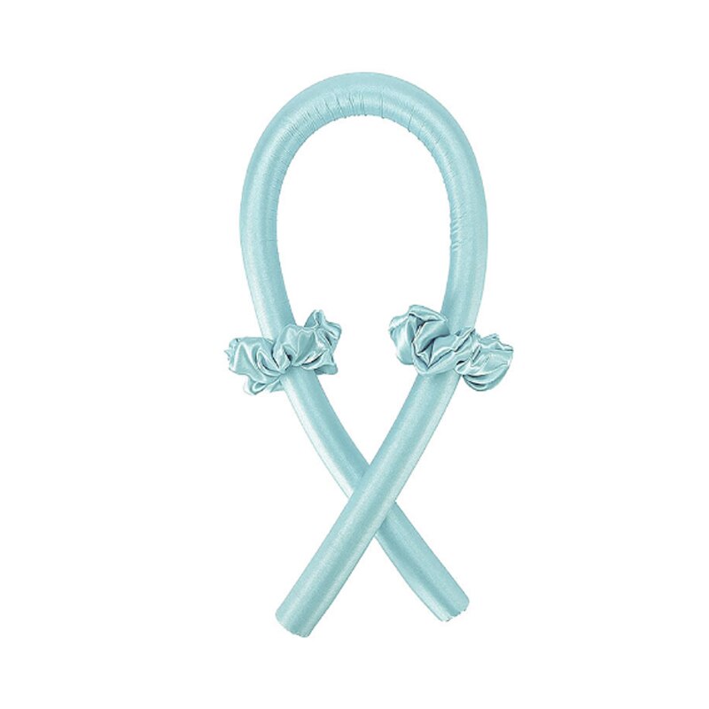 Papilotki kobiece narzędzia robić włosów jedwabne opaski robić curlingu papilotki bez ciepła formy faliste mokre i faliste wiązki kędzior bar narzędzia robić włosów: Niebieski