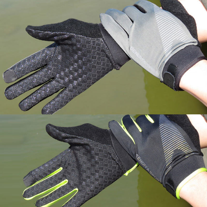 1 Paar Fiets Handschoenen Volledige Vinger Touchscreen Mannen Vrouwen Mtb Handschoenen Ademende Zomer Wanten Sub