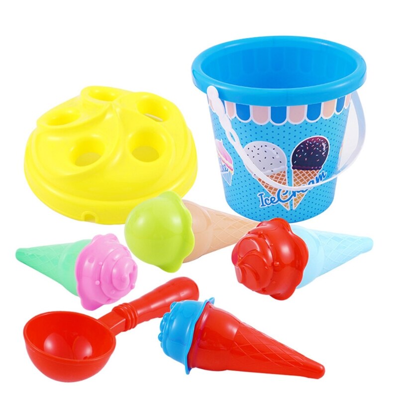 Top Ras, unieke Ijs Cupcake Strand Emmers Strand Set Gemaakt Van De Hoogste Kunststoffen Ijs Zand Modellen Emmer Set
