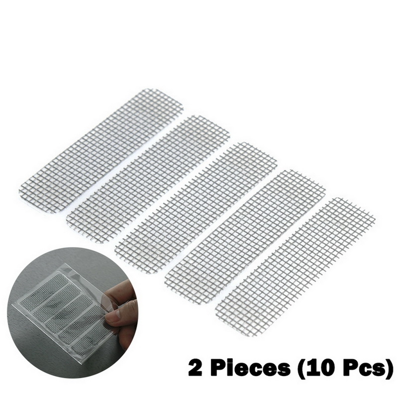 Adhesivo de malla para ventana y hogar, Parche de red para reparación de insectos voladores y Mosquitos: 2Pcs 15x60mm